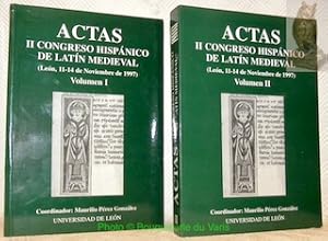 Imagen del vendedor de Actas. II congreso hispnico del latn medieval. (Leon, 11-14 de Noviembre de 1997). Volumenes I y II. a la venta por Bouquinerie du Varis