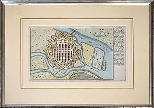 Plan von Manheim Mit seiner Neuen Fortification. [um 1730]. [Original-Kupferstich, gerahmt / sign...