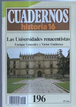 Revista Cuadernos Historia 16 numero 196: Las universidades renacentistas