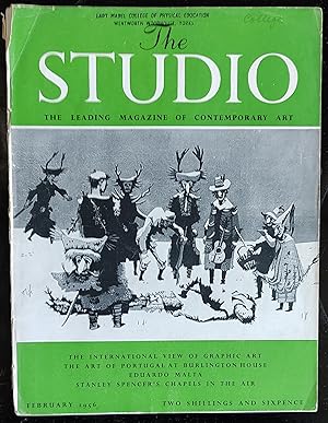Image du vendeur pour The Studio, The Leading Magazine Of Contemporary Art, Vol. 151, No.755, February 1956 mis en vente par Shore Books