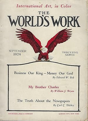 THE WORLD'S WORK, September 1924. INTERNATIONAL ART, IN COLOR