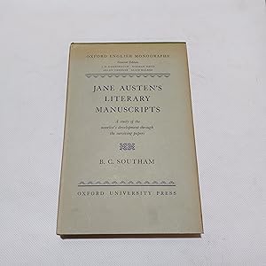 Seller image for Jane Austen's Literary Manuscripts A Study Of The Novelist's Development Through The Surviving Papers for sale by Cambridge Rare Books