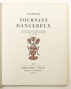 Image du vendeur pour Tournant dangereux. Avec six lithographies originales, les lettrines et les ornements de l auteur mis en vente par Peter Bichsel Fine Books