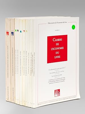 Cahiers de l'Economie du Livre ( 9 Numéros et 2 Hors-série. Année 1989-1993 : Complet ) Numéros 1...