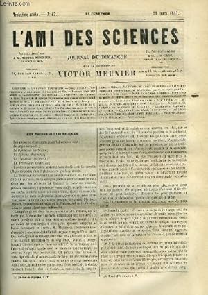 Bild des Verkufers fr L'ami des sciences n 13 - Les poissons lectriques, Dissolution de l'expdition a la recherches des sources du Nil, Exploitation des mines, Carbonisation des houilles, Percement de l'isthme de Suez, Amlioration des races de vers a soie, Exprience zum Verkauf von Le-Livre