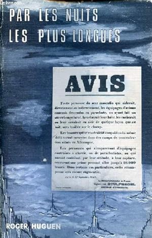 Image du vendeur pour Par les nuits les plus longues rseaux d'vasion d'aviateurs en Bretagne 1940-1944 - 3e dition. mis en vente par Le-Livre