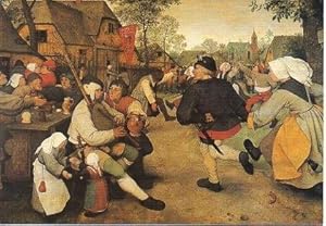 Bild des Verkufers fr POSTAL PV00118: Peasant dance, Pieter Bruegel zum Verkauf von EL BOLETIN