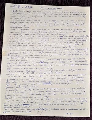 Manuscript Louis Paul Boon - Original De zwangere stopnaald - 1970