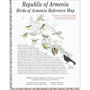 Immagine del venditore per Birds of Armenia Reference Map venduto da Buteo Books