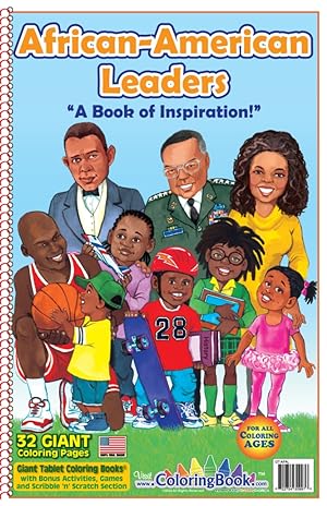 Imagen del vendedor de African American Leaders Coloring Book (12 x18) a la venta por ColoringBook.com | Really Big Coloring Books, Inc.