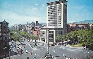 Bild des Verkufers fr Postal 61387 : Barcelona. Cruce Paseo de Gracia - Avda. Generalisimo zum Verkauf von EL BOLETIN