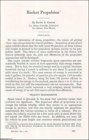 Immagine del venditore per Rocket Propulsion. An uncommon original article from the Report of the Smithsonian Institution, 1962. venduto da Cosmo Books