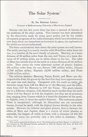 Seller image for The Solar System. An uncommon original article from the Report of the Smithsonian Institution, 1963. for sale by Cosmo Books