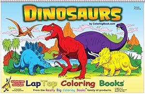 Seller image for Dinosaurs Coloring Book (17x11) for sale by ColoringBook.com | Really Big Coloring Books, Inc.