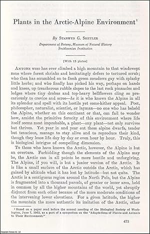 Image du vendeur pour Plants in the Arctic-Alpine Enviroment. An uncommon original article from the Report of the Smithsonian Institution, 1963. mis en vente par Cosmo Books