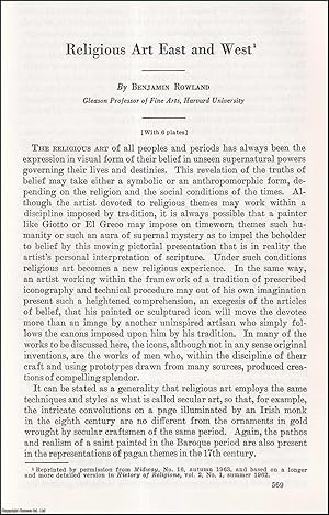 Seller image for Religious Art East & West. An uncommon original article from the Report of the Smithsonian Institution, 1963. for sale by Cosmo Books