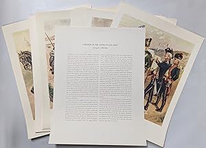 Uniforms of the United States Army Group 6 - 1851-1861(lot of 20 prints)
