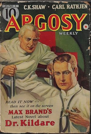 Bild des Verkufers fr ARGOSY Weekly: June 1, 1940 ("Dr. Kildare Goes Home") zum Verkauf von Books from the Crypt