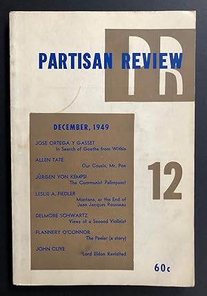 Imagen del vendedor de Partisan Review, Volume 16, Number 12 (XVI; December 1949) - includes The Peeler (later revised as a chapter of Wise Blood) by Flannery O'Connor a la venta por Philip Smith, Bookseller