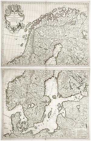 "Carte des Courones du Nord Dediée au tres puissant et tres Invicible Prince Charles XII, Roy de ...