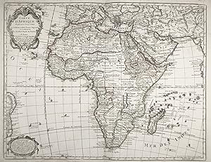 Seller image for Carte d Afrique" - Africa Afrika continent Kontinent map Karte for sale by Antiquariat Steffen Vlkel GmbH