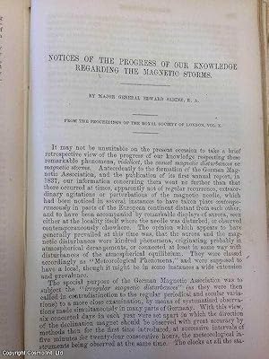 Seller image for Progress of Our Knowledge Regarding The Magnetic Storms. An original article from the Report of the Smithsonian Institution, 1860. for sale by Cosmo Books