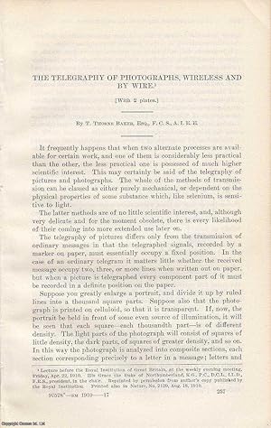 Seller image for Telegraphy of Photographs, Wireless and Wire. An original article from the Report of the Smithsonian Institution, 1910. for sale by Cosmo Books