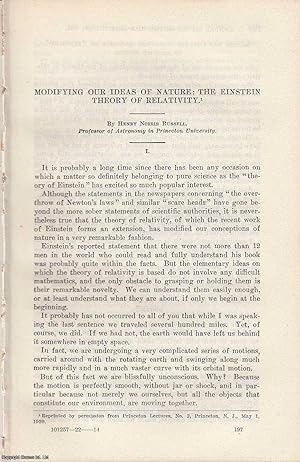 Seller image for Modifying our Ideas of Nature: The Einstein Theory of Relativity. An original article from the Report of the Smithsonian Institution, 1921. for sale by Cosmo Books