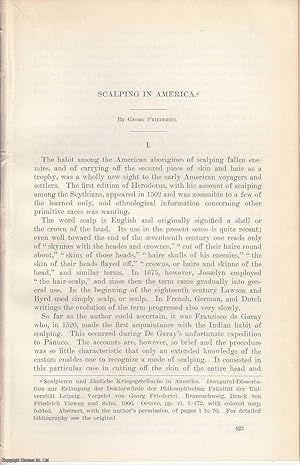 Seller image for Scalping in America. An original article from the Report of the Smithsonian Institution, 1906. for sale by Cosmo Books