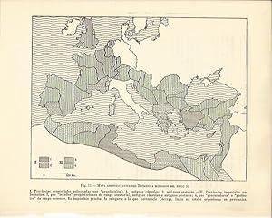Seller image for LAMINA 20835: Mapa administrativo del Imperio de Roma en el siglo II for sale by EL BOLETIN