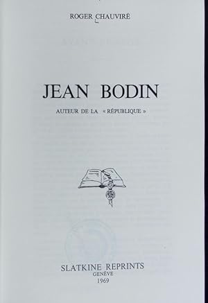 Jean Bodin, auteur de la 'République'.