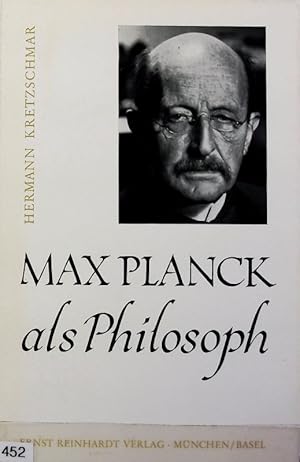 Image du vendeur pour Max Planck als Philosoph. mis en vente par Antiquariat Bookfarm