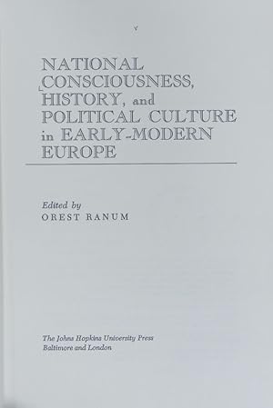 Bild des Verkufers fr National consciousness, history, and political culture in early-modern Europe. The Johns Hopkins symposia in comparative history ; 5. zum Verkauf von Antiquariat Bookfarm