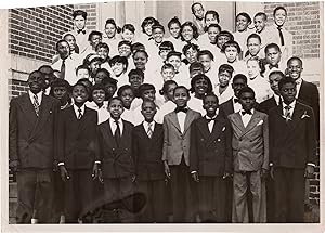 Collection of six original photographs of Baltimore church gatherings, circa 1940s-1950s