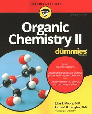 Image du vendeur pour Organic Chemistry II for Dummies mis en vente par GreatBookPrices