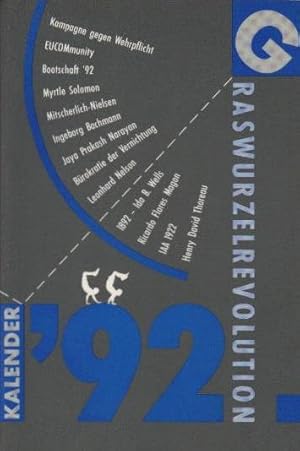 Bild des Verkufers fr Graswurzelrevolution Taschenkalender 1992 zum Verkauf von Schrmann und Kiewning GbR