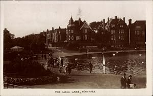 Ansichtskarte / Postkarte Southsea Portsmouth South East England, The Canoe Lake