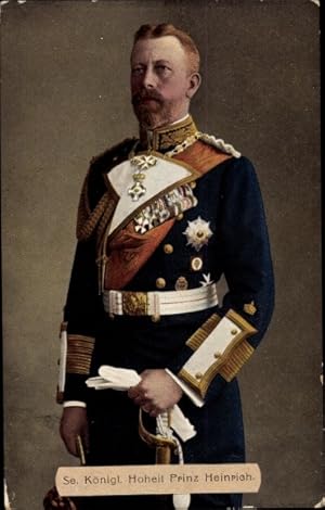Ansichtskarte / Postkarte Prinz Heinrich von Preußen in Admiralsuniform, Portrait