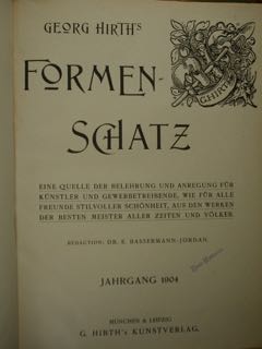 Seller image for Formen Schatz. Eine quelle der belehrung und anregung fur kunstler und gewerbetreibende, wie fur alle freunde stilvoller schonheit, aus den werken der besten meister aller zeiten und volker. for sale by EDITORIALE UMBRA SAS