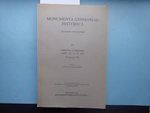Chronica Minora seac. IV. V. VI. VII. Edidit Theodorus Mommsen (Volumen III) . Unveränderter Nach...