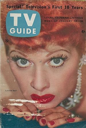 TV Guide January 12, 1957 Lucille Ball