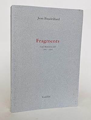 Image du vendeur pour Fragments : Cool Memories III, 1991-1995 mis en vente par Librairie Raimbeau