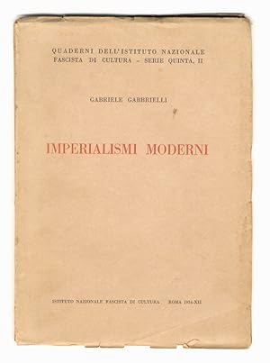 Bild des Verkufers fr Imperialismi moderni. zum Verkauf von Libreria Oreste Gozzini snc