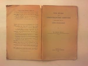 Bild des Verkufers fr Neue Studien zur Aristotelischen Rhetorik: Insbesondere ber das Genos Epideiktikon. zum Verkauf von Antiquariat Matthias Drummer
