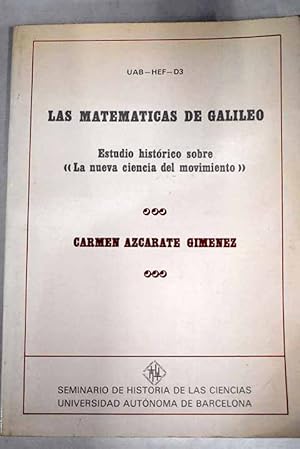 Imagen del vendedor de Las matemticas de Galileo a la venta por Alcan Libros