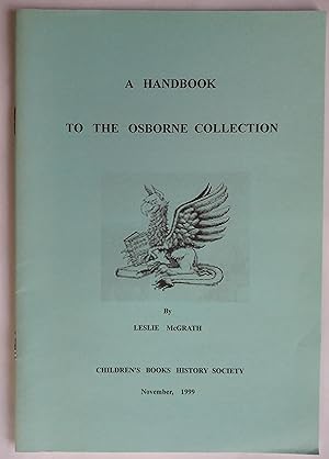 Bild des Verkufers fr A Handbook to the Osborne Collection zum Verkauf von The Book House  (PBFA)