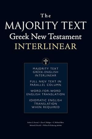 Seller image for The Majority Text Greek New Testament Interlinear by Thomas Nelson [Paperback ] for sale by booksXpress