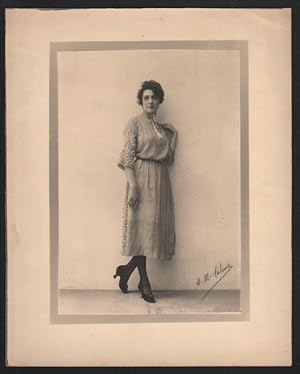 France Paris French Fashion Mlle Le Guevel Dress Old Photo Talma Manuel 1920's