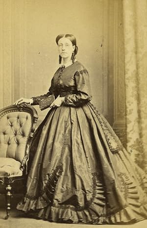 Seller image for France Paris Woman Second Empire Fashion Old CDV photo Levitsky 1860's for sale by Bits of Our Past Ltd