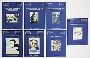 Bild des Verkufers fr 8 CATALOGUES : Succession de Madame Markovitch - I. Les Picasso de Dora Maar. Vente  Paris les 27 et 28 octobre 1998 - II Pablo Picasso et Dora Maar. Une Histoire - des oeuvres. Photographies de 1906  1946 vente les 28 et 29 octobre 1998 -- III. Les Livres de Dora Maar. Autographes et documents. 29 octobre 1998 -- IV. Les photographies de Dora Maar: Une Histoire Des Oeuvres, Vente  Paris le 20 novembre 1998 -- V. L'Atelier de Dora Maar; 26 novembre 1998 -- VI. Derniers souvenirs de Dora Maar. Vente les 26 et 27 mai 1999. -- VII. Les Photographies de Dora Maar. Une dernire rencontre zum Verkauf von Librairie-Galerie Emmanuel Hutin